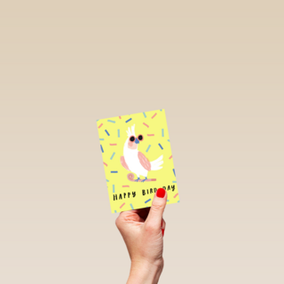 Verjaardagskaart man vrouw hip Happy Bird Day
