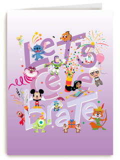 Disney Pixar lets celebrate verjaardagskaart