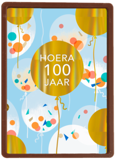 100 jaar confetti ballon