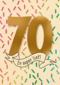 Verjaardagskaart 70 jaar en super lief