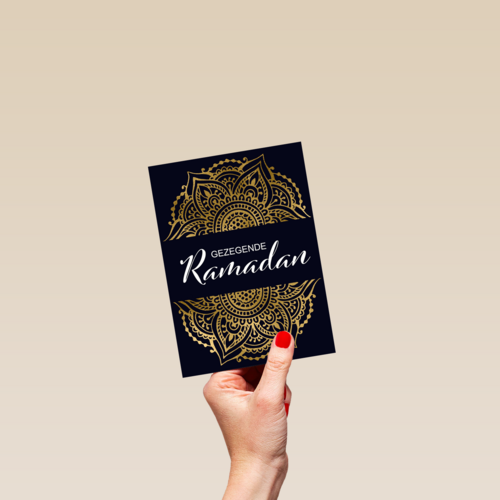 Eid Mubarak kaart gezegende Ramadan stijlvol