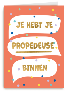 Je hebt je propedeuse binnen