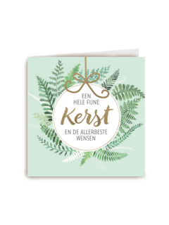 kerstkaart een hele fijne kerst en de allerbeste