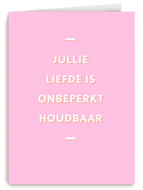 Trouwjubileum Jullie liefde is onbeperkt houdbaar