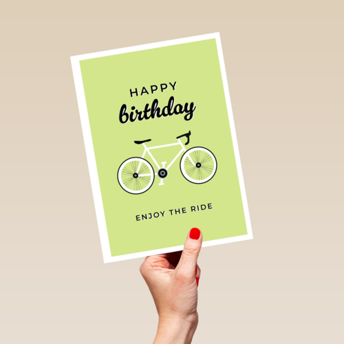 happy birthday enjoy the ride op je fiets