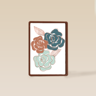 bloemen met metallic kleur