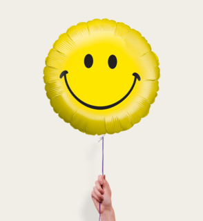Ballon Smiley Geel