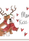 Kerstkaart Matia Studio merry kiss mas