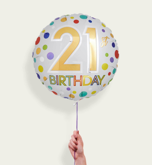 Ballon 21 Birthday Multi Eco