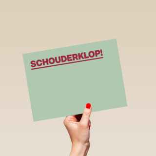 goed gedaan kaart andc schouderklopje