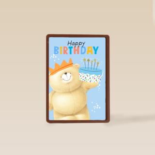 Forever Friends Happy Birthday cake blue