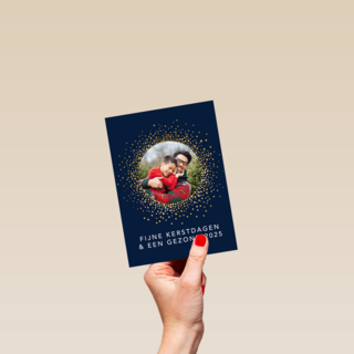 Fotokaart kerst gezond nieuwjaar 2025