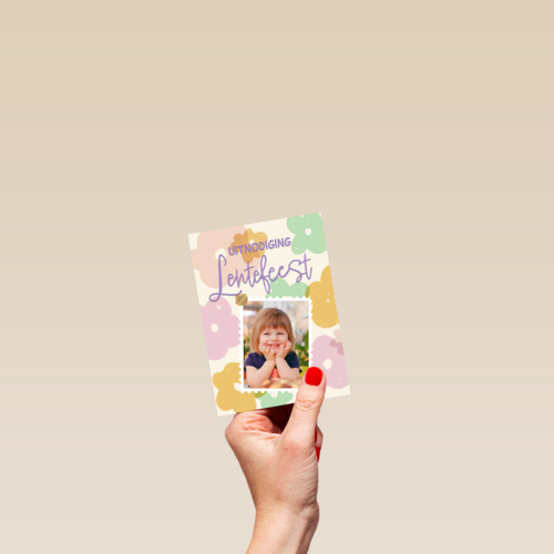 Uitnodiging Lentefeest fotokaart