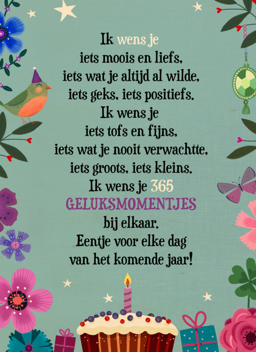 Houten Kaart Verjaardagskaarten | Verjaardagskaart Ik Wens Je