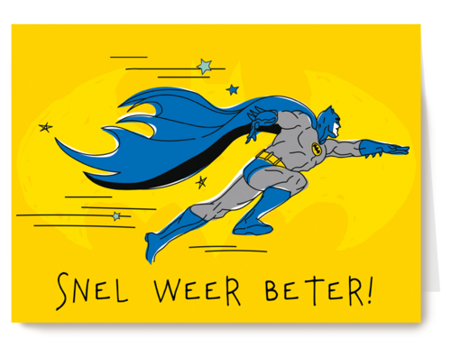 Batman beterschap kaart snel weer beter