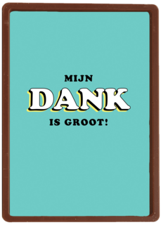 Bedankt kaart Mijn dank is groot