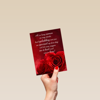 Valentijnskaart al zo lang samen