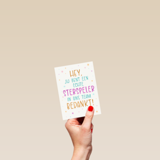 Sterspeler in ons team