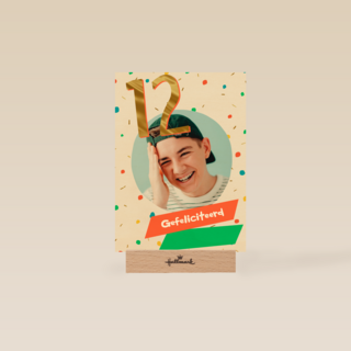 Gefeliciteerd 12 jaar fotokaart