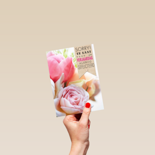 bloemen sorry te laat