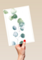 blanco condoleancekaart met plant