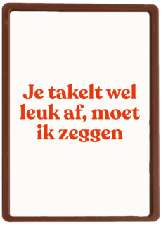 verjaardag kaart andc grappig je takelt wel leuk af moet ik zeggen