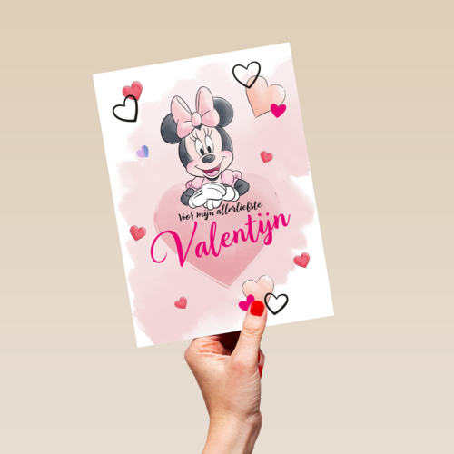 Minnie Mouse Valentijnskaart