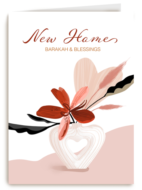 Nieuwe woning kaart Barakah and blessings