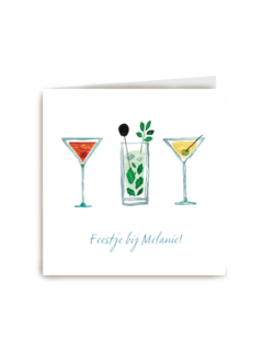 uitnodiging verjaardagsfeest cocktails