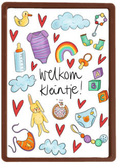 Babykaart zoon dochter Welkom kleintje Matia Studio