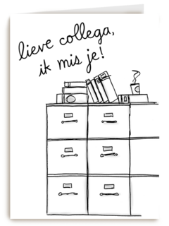 Missen kaart Lieve collega ik mis je