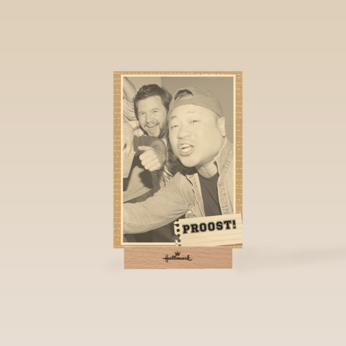 fotokaart staand proost