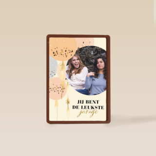 verjaardag kaart foto ballonnen jij bent de leukste  jarige