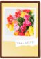 lente kaart boeket bloemen veel liefs