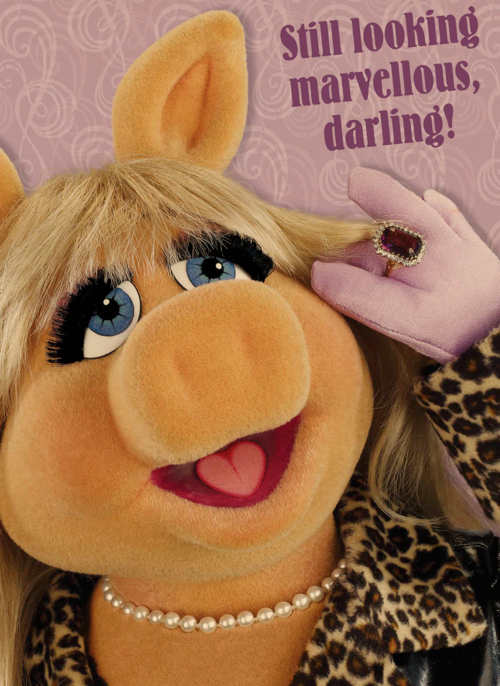 miss piggy met ring en ketting