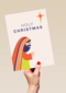 Religieuze kerstkaart bidden