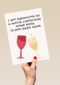 kerstkaart grappig i am dreaming of white wine