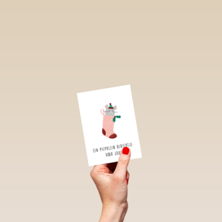 Kerstkaart piepklein berichtje voor jou muis