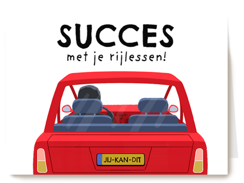 Kaart Hallmark | Rijbewijs | Rijbewijs Succes Met Je Rijlessen