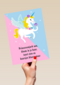 unicorn prinsessenjurk aan