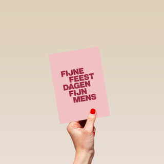 Fijne feestdagen fijn mens AndC