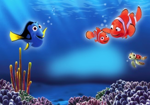 Nemo zwemt met vrienden