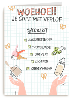 zwangerschap woehoe je gaat met verlof