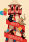 verjaardagskaart jongen meisje tiener happy birthday folio