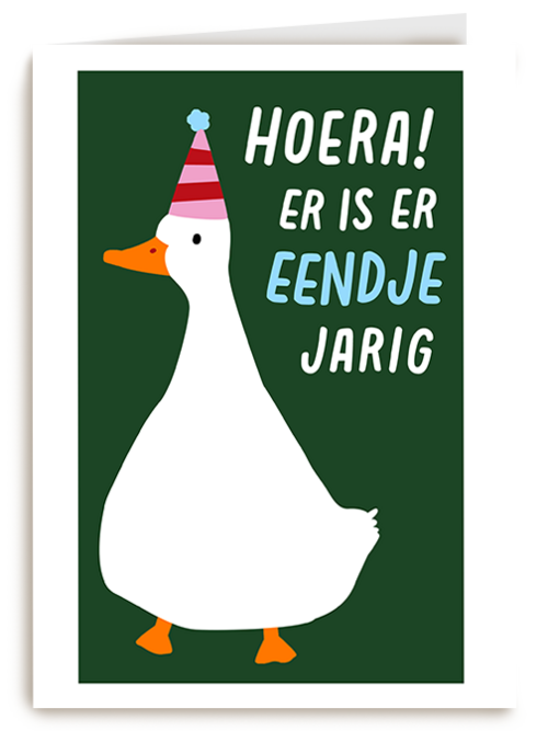 Verjaardagskaart Hallmark | Verjaardagskaart Er Is Er Eendje Jarig
