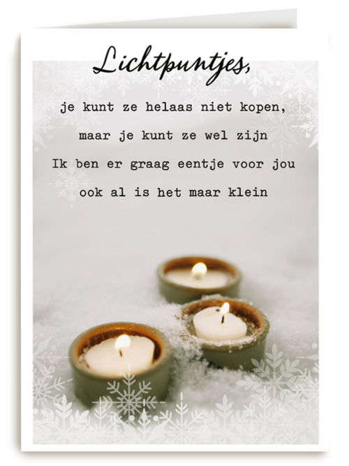 een lichtpuntje voor jou