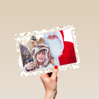 kerstman fotokaart