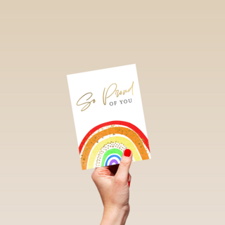 So proud of you rainbow