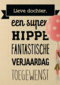 super hippe fantastische verjaardag