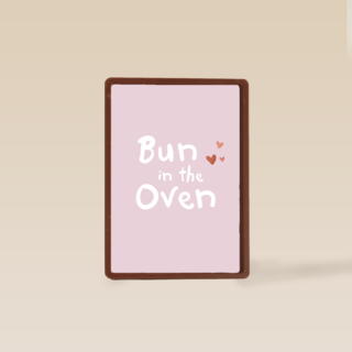 zwangerschap felicitatie bun in the oven